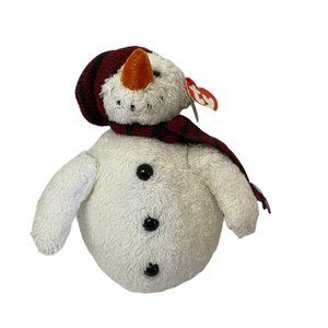 TY Attic Treasures Chillings Navidad D. Frosty Stuffed Plushie Toy Snowman 8" Ch